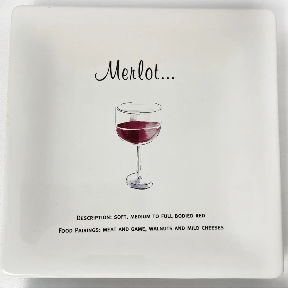 Pottery Barn Wine Guide Appetizer Plates